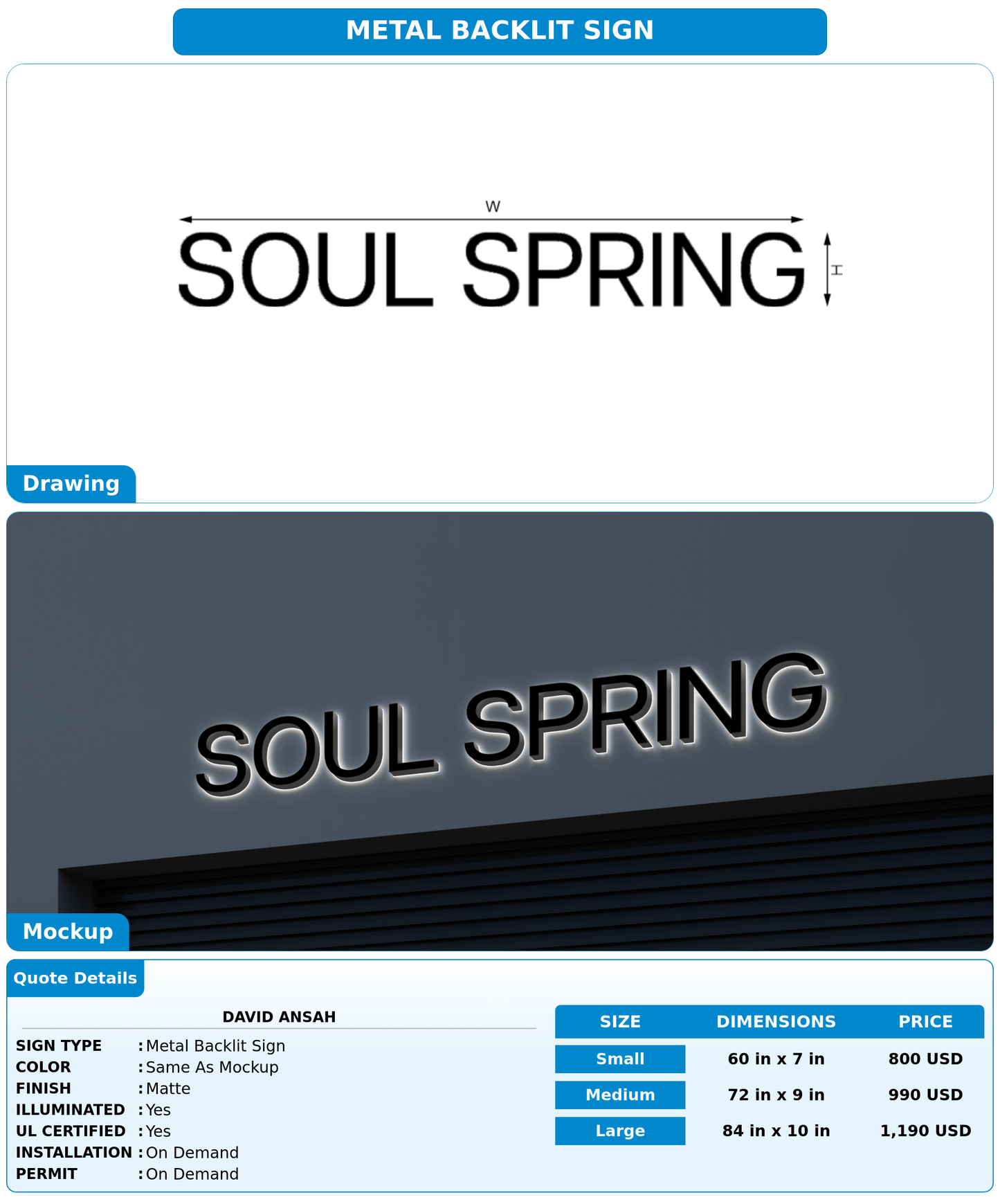 CUSTOM MOCKUP SIGN FOR David Ansah