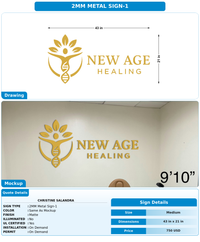 CUSTOM MOCKUP SIGN FOR Christine Salandra