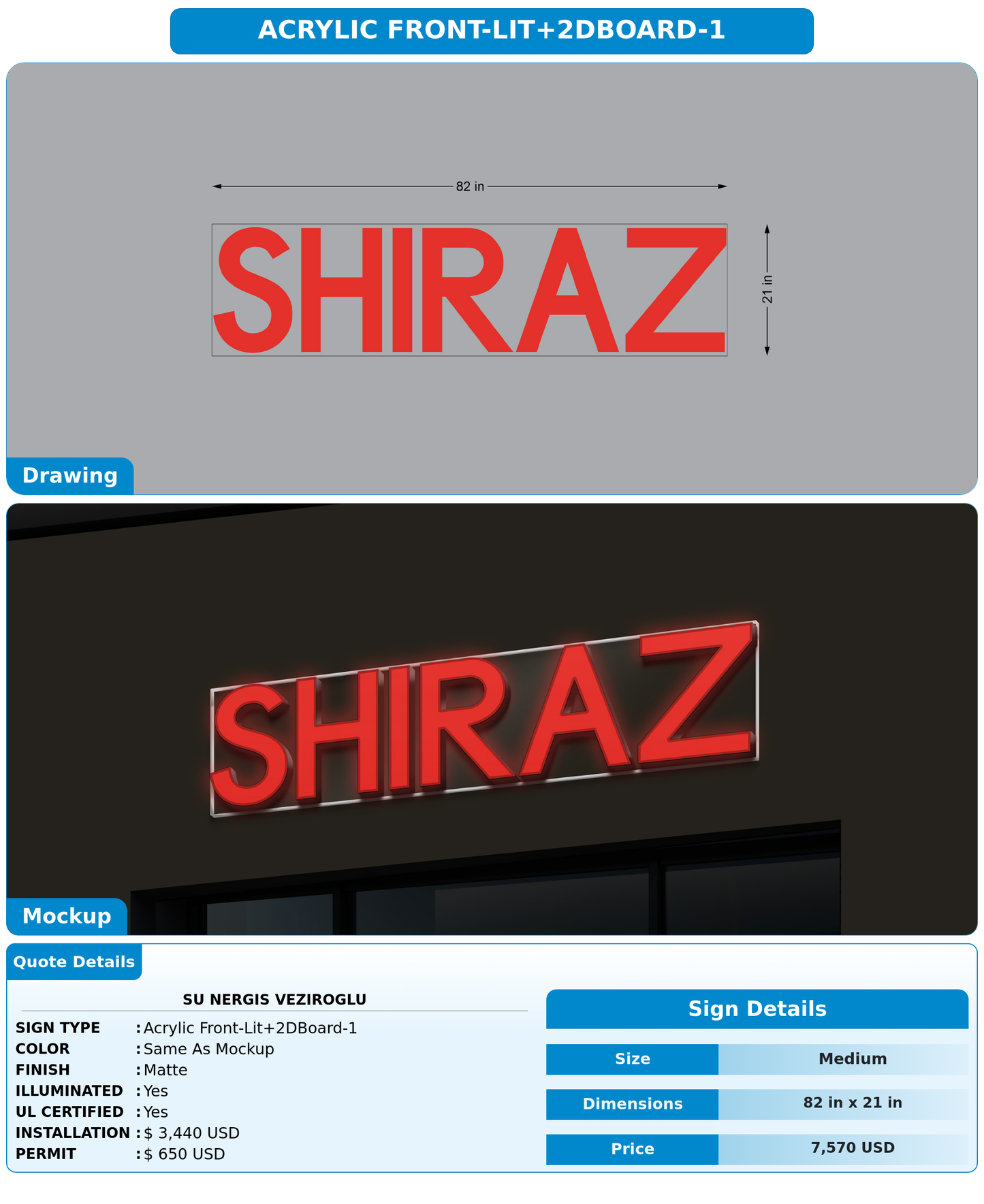 CUSTOM MOCKUP SIGN FOR Su Nergis Veziroglu