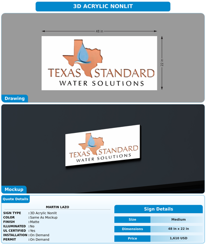 CUSTOM MOCKUP SIGN FOR Martin lazo