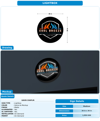 CUSTOM MOCKUP SIGN FOR Gavin chaplin