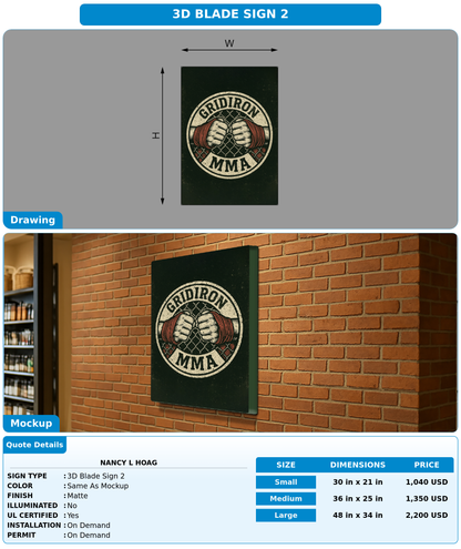 CUSTOM MOCKUP SIGN FOR Nancy L Hoag