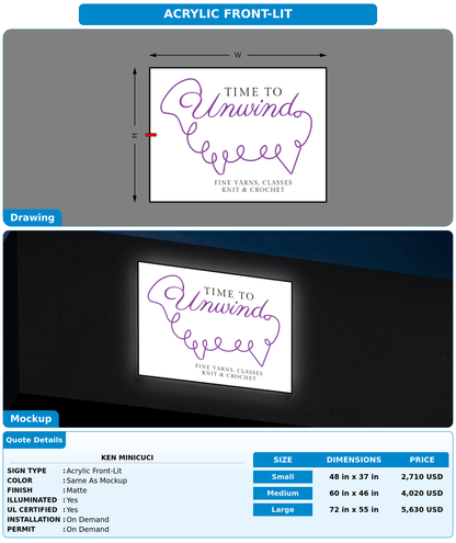 CUSTOM MOCKUP SIGN FOR Ken Minicuci