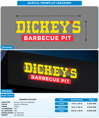 CUSTOM MOCKUP SIGN FOR Shannon Gauthier