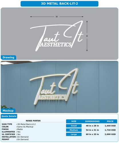 CUSTOM MOCKUP SIGN FOR Renee Porter