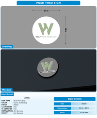 CUSTOM MOCKUP SIGN FOR james