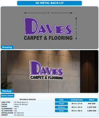 CUSTOM MOCKUP SIGN FOR Michaela Kessler