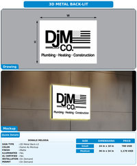 CUSTOM MOCKUP SIGN FOR Donald Melodia