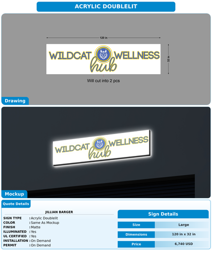 CUSTOM MOCKUP SIGN FOR Jillian Barger