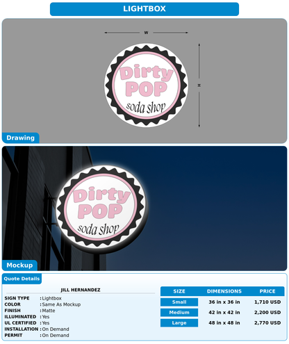 CUSTOM MOCKUP SIGN FOR Jill hernandez