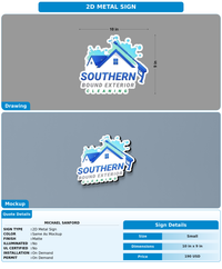 CUSTOM MOCKUP SIGN FOR Michael Sanford