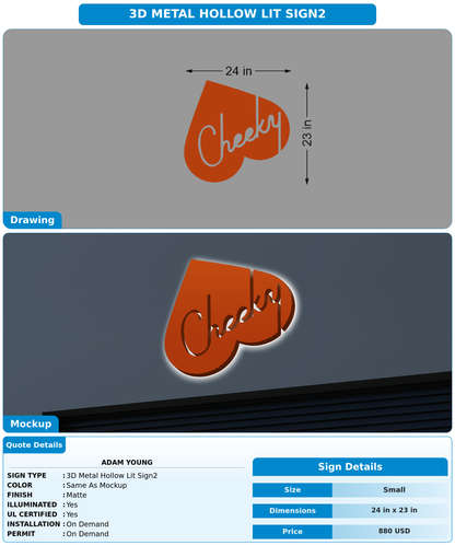 CUSTOM MOCKUP SIGN FOR Adam Young