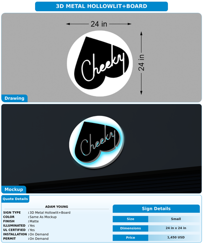 CUSTOM MOCKUP SIGN FOR Adam Young