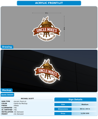 CUSTOM MOCKUP SIGN FOR Michael Scott