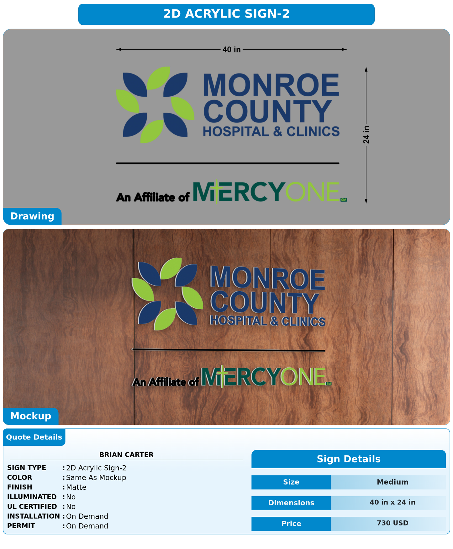 CUSTOM MOCKUP SIGN FOR brian carter