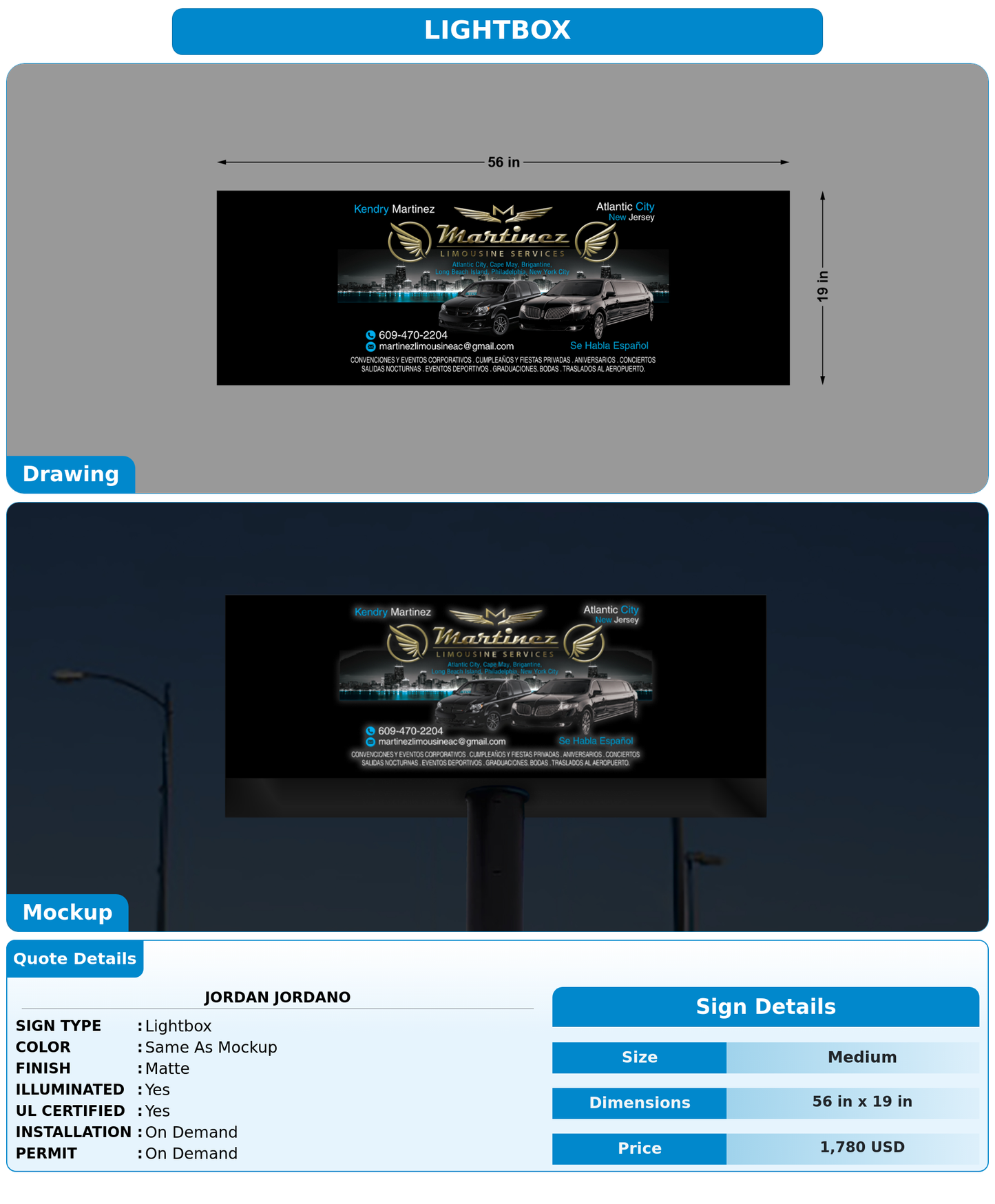 CUSTOM MOCKUP SIGN FOR Jordan Jordano