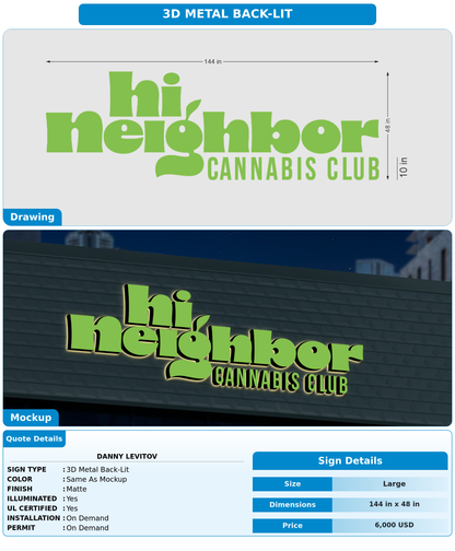 CUSTOM MOCKUP SIGN FOR Danny Levitov
