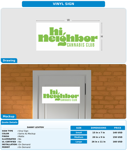CUSTOM MOCKUP SIGN FOR Danny Levitov