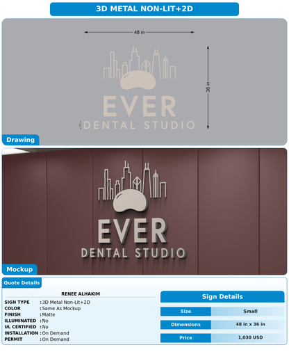 CUSTOM MOCKUP SIGN FOR Renee Alhakim