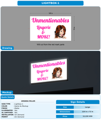 CUSTOM MOCKUP SIGN FOR Amanda Miller