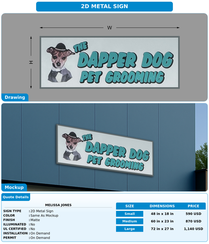 CUSTOM MOCKUP SIGN FOR Melissa Jones