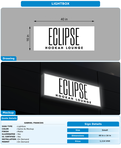 CUSTOM MOCKUP SIGN FOR Gabriel Francois