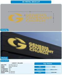 CUSTOM MOCKUP SIGN FOR Lindsey T. Williams