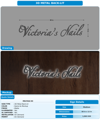 CUSTOM MOCKUP SIGN FOR Melyssa Ho