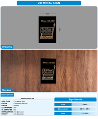 CUSTOM MOCKUP SIGN FOR Joseph Shields