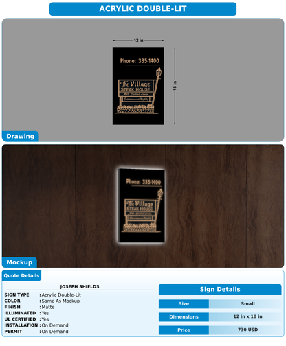 CUSTOM MOCKUP SIGN FOR Joseph Shields