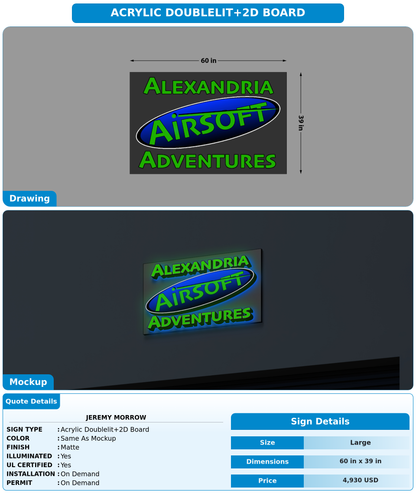 CUSTOM MOCKUP SIGN FOR Jeremy Morrow