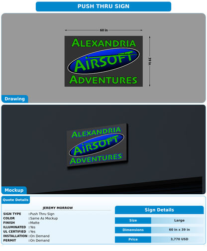 CUSTOM MOCKUP SIGN FOR Jeremy Morrow