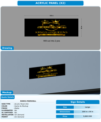 CUSTOM MOCKUP SIGN FOR Bianca Marshall