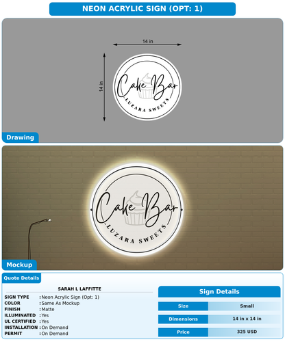 CUSTOM MOCKUP SIGN FOR Sarah L Laffitte
