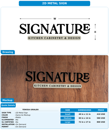 CUSTOM MOCKUP SIGN FOR Yenissa Giraldo