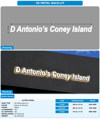CUSTOM MOCKUP SIGN FOR Alfred dedaj