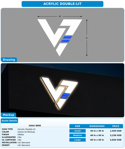CUSTOM MOCKUP SIGN FOR isaac berk