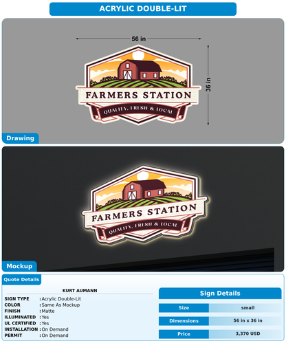 CUSTOM MOCKUP SIGN FOR Kurt Aumann