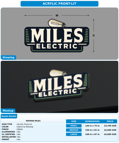 CUSTOM MOCKUP SIGN FOR Nathan miles