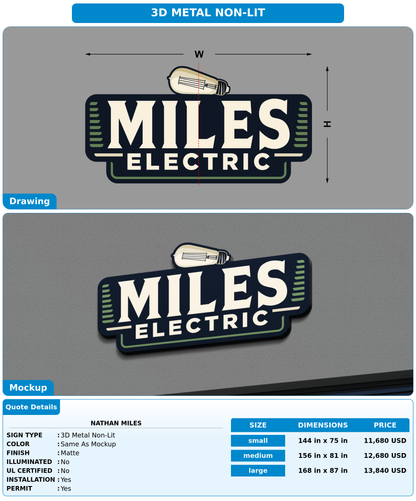 CUSTOM MOCKUP SIGN FOR Nathan miles
