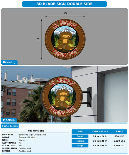 CUSTOM MOCKUP SIGN FOR Toy Forgione