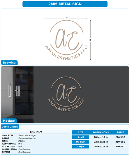 CUSTOM MOCKUP SIGN FOR Joel Salas