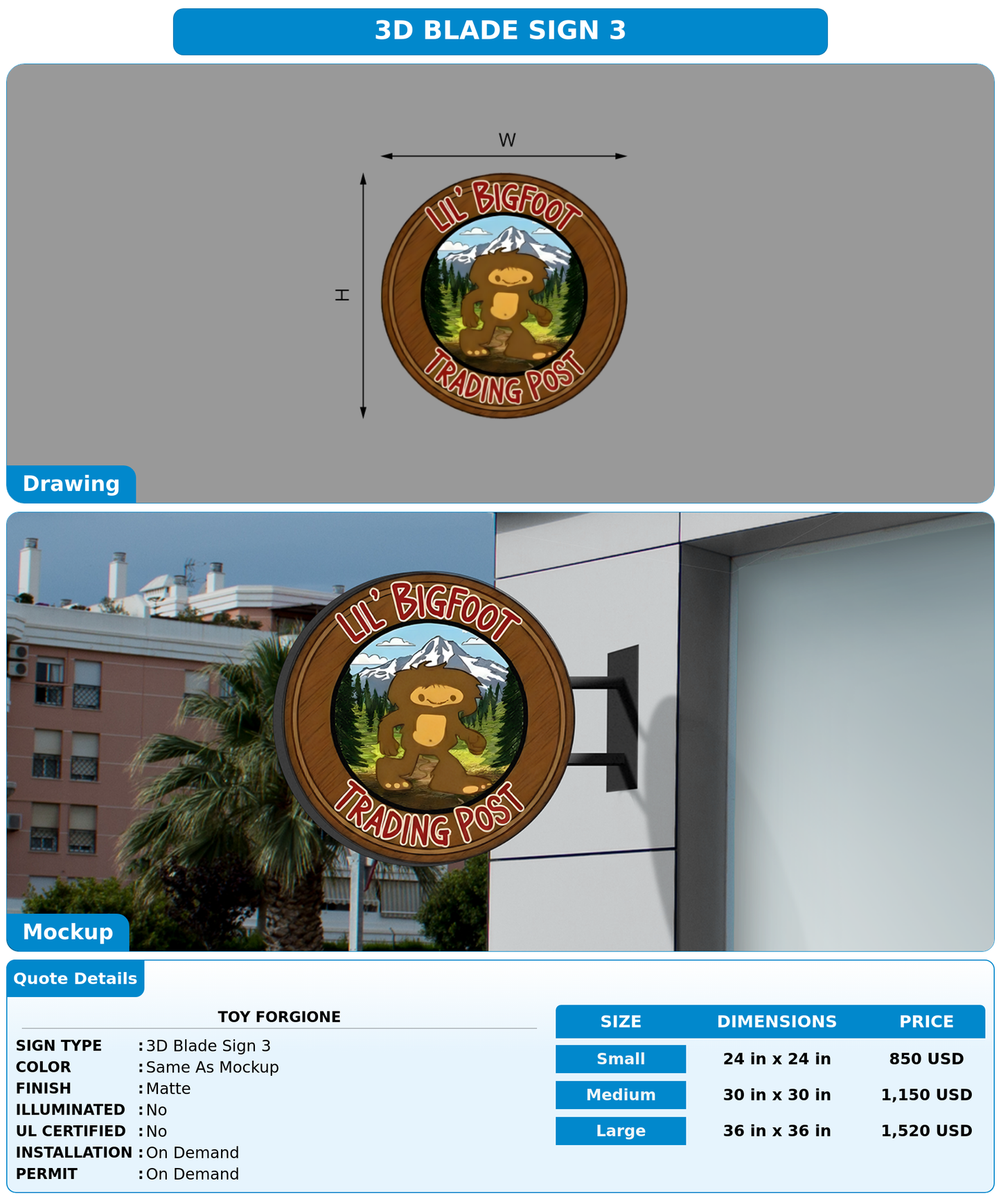 CUSTOM MOCKUP SIGN FOR Toy Forgione