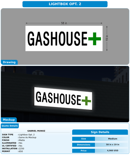 CUSTOM MOCKUP SIGN FOR Gabriel Munoz