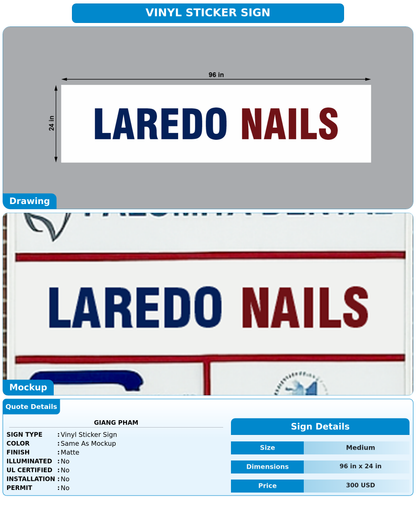 CUSTOM MOCKUP SIGN FOR Giang Pham