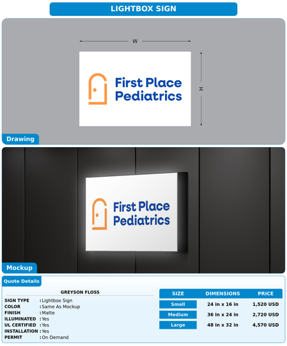CUSTOM MOCKUP SIGN FOR Greyson Floss