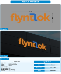 CUSTOM MOCKUP SIGN FOR Dana foley