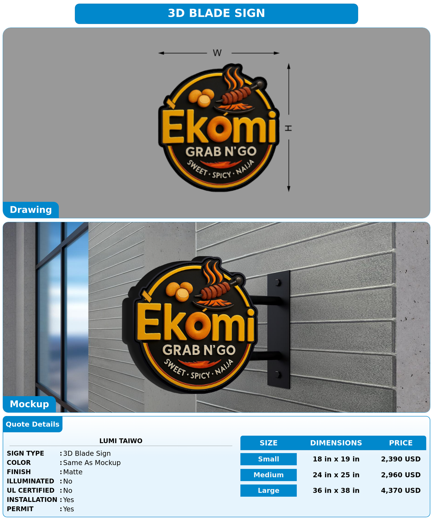 CUSTOM MOCKUP SIGN FOR Lumi Taiwo