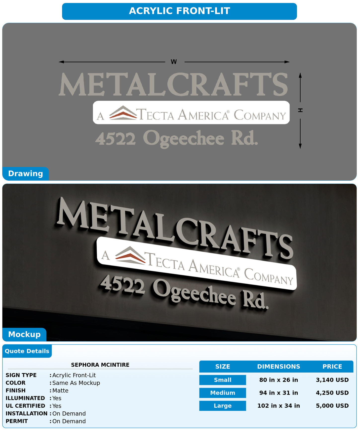 CUSTOM MOCKUP SIGN FOR Sephora McIntire