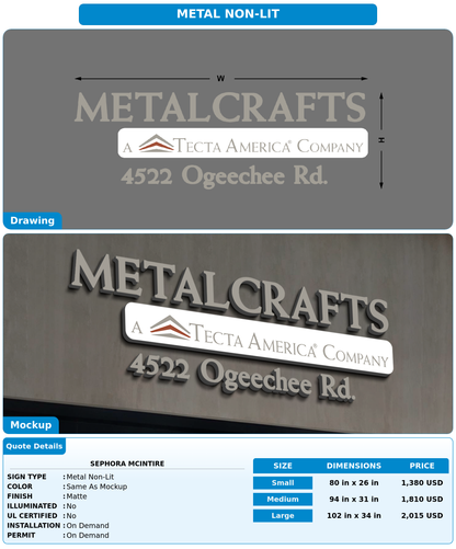 CUSTOM MOCKUP SIGN FOR Sephora McIntire